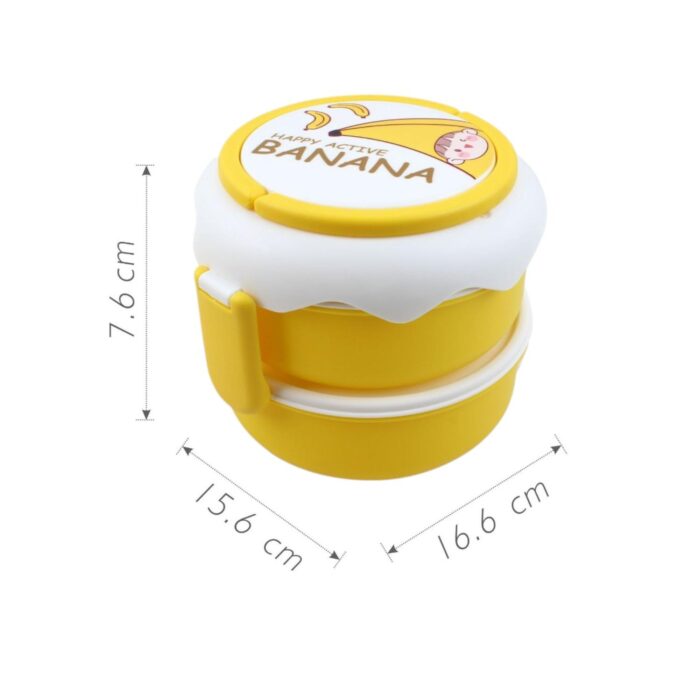 5190075c-9c9c-4363-ad18-4424a539aa56-2.jpg 6365 Fiambrera Redonda De Frutas Coloridas De Doble Capa (Incluido Tenedor Y Cuchara) 16,6*15,6*14,4 - Imagen 1