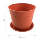 ZY133 Maceta de plastico 30 x 26 cm - Imagen 2