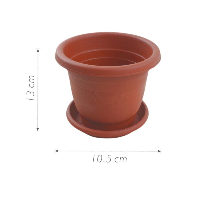 Maceta plastico 13 x 10.5 cm - Imagen 2