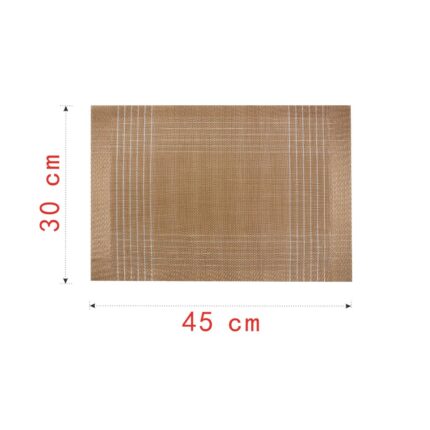 Juego de 6 manteles individuales rectangulares, 30x45 cm