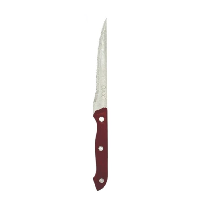 5adee675-4f46-40b6-9013-fab52de2a9a3.jpg Juego de 2 cuchillos de carne con filo dentado y mango de colores - Imagen 2
