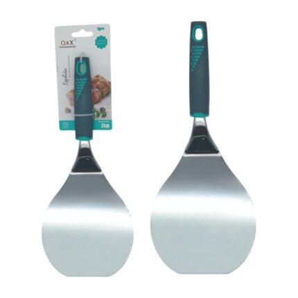 Espátula grande de cocina con mango gris para freír