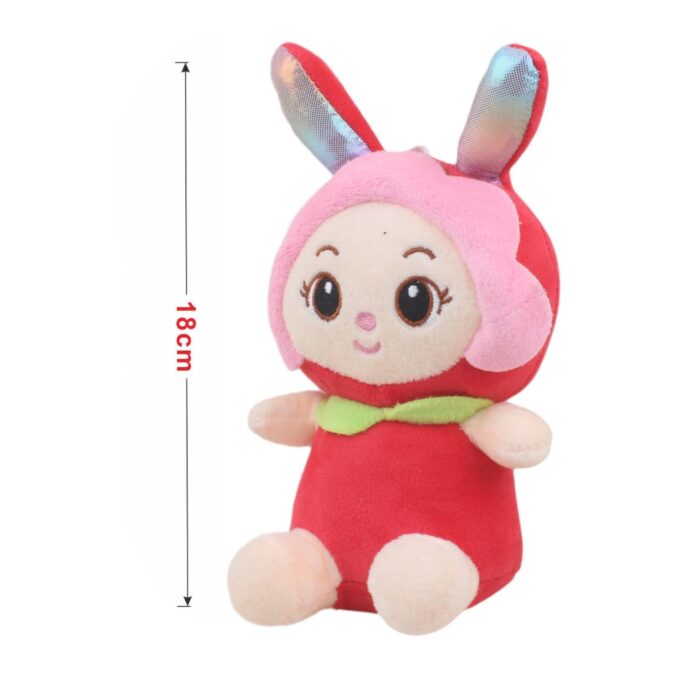603fa737-263b-4add-b6e9-87d8f907ea53.jpg Conejo de peluche con motivo floral 18 cm - Imagen 2