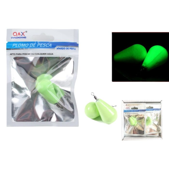 606f442b-ce6c-4b9a-8f59-e841366ac69d.jpg Colgante De Plomo Luminoso En Forma De Gota 50G 1Ud - Imagen 1