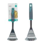 Prensa de patatas con mango ergonómico gris