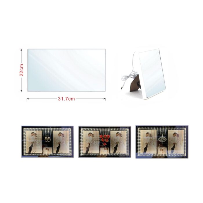 Marco de fotos 3D horizontal 22x31.7cm (con Luz USB) - Imagen 2