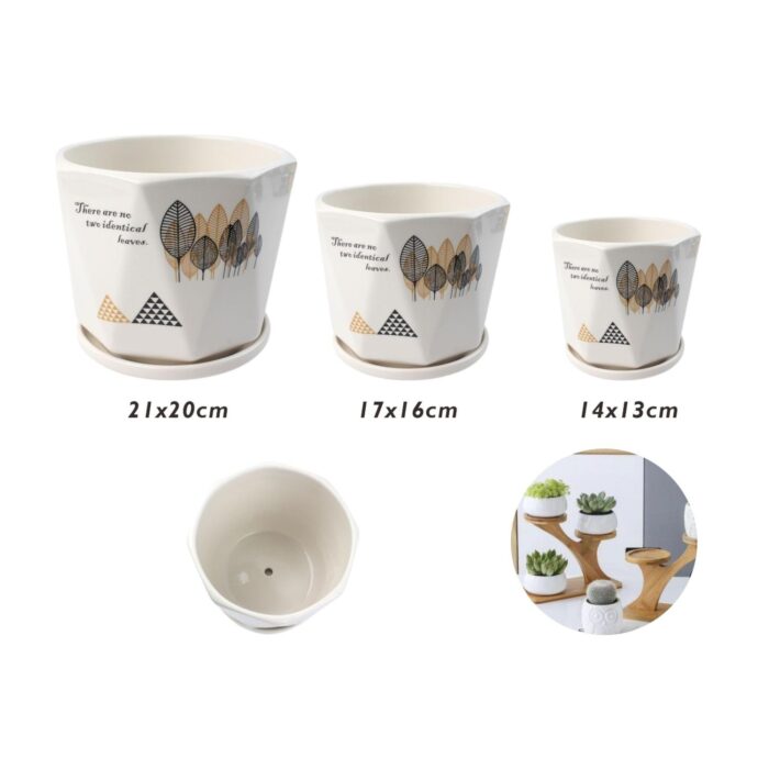 7268da0f-1f9f-422d-80e4-fa565f173a38.jpg Juego de 3 macetas de cerámica modelo TX67338 - Imagen 2