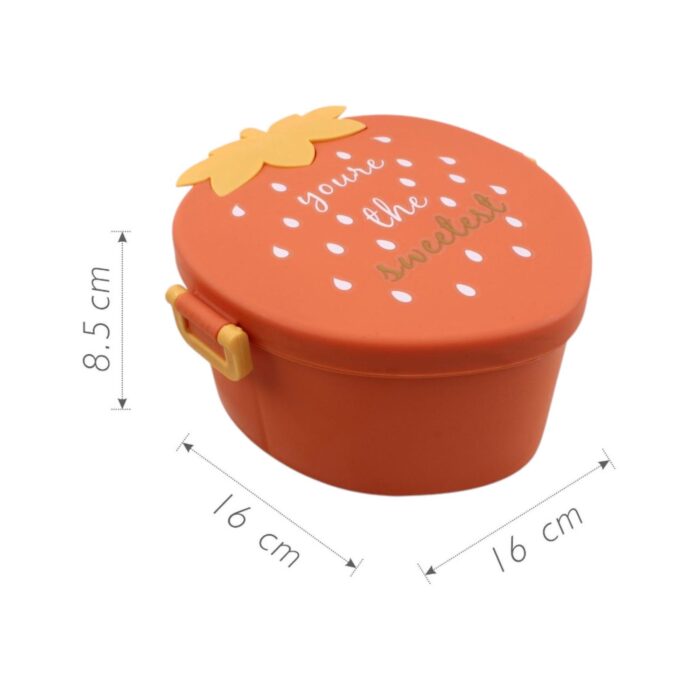 72812f1f-8bcb-4e77-8257-490479cc52b0-2.jpg 6519 Fiambrera Fresa (Incluyendo Cuchara Y Tenedor) 1100Ml 16*16*8.5 - Imagen 1