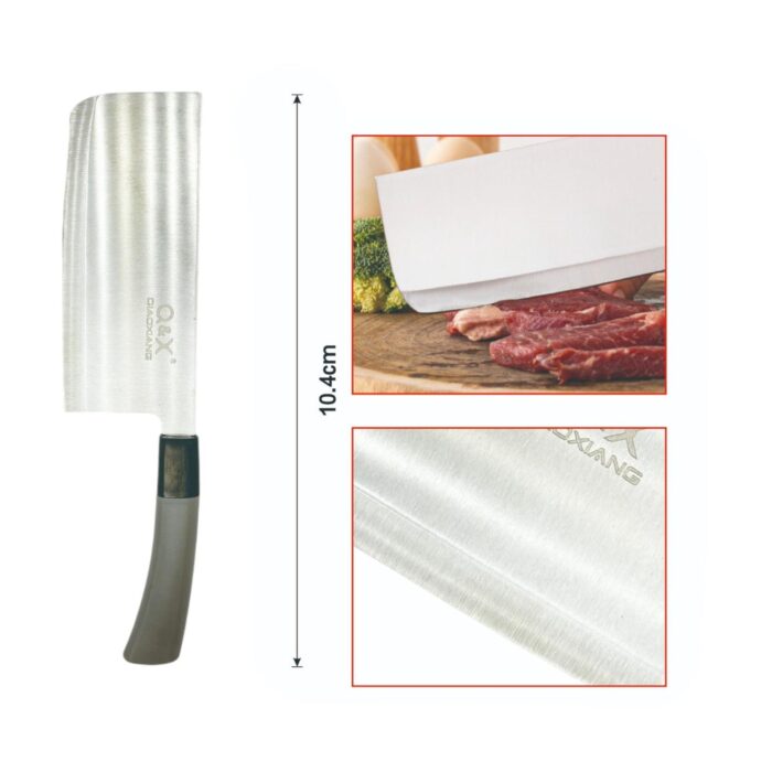 Cuchillo ergonómico para picar verduras con mango curvado - Imagen 2