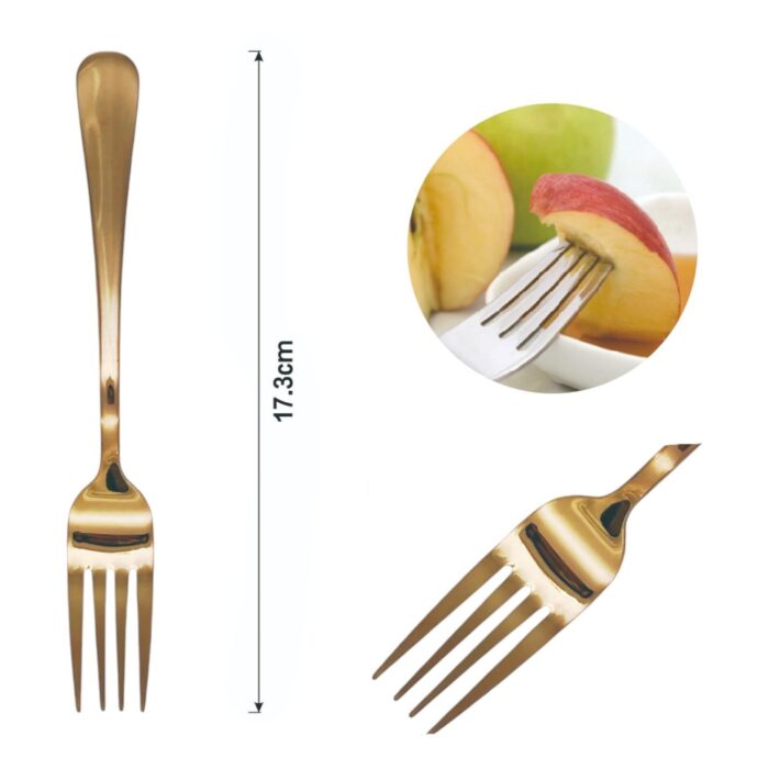 75d09735-65ec-4d33-8d8b-ed96f78e941c.jpg Tenedor para frutas con mango redondo de oro rosa 3PCS - Imagen 2