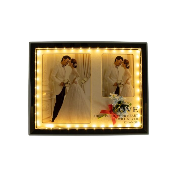 7894b7f1-a170-4077-bda7-3dec99a9cb2e-1.jpg Marco de fotos horizontal Matrimonio 18x23cm (luz LED USB) - Imagen 6