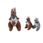 Peluche de Canguro con Cría de 18 cm