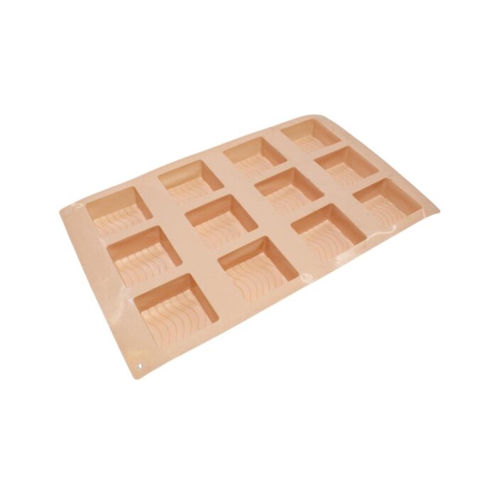 799da0e5-3d9f-4586-99bf-87e6f946edfe-4.jpg Molde de Silicona para Chocolates Cuadrados con Textura - 28×16.5×2.2 cm - Imagen 4