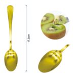 Cucharon grande para frutas con mango redondo dorado 3PCS - Imagen 2
