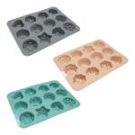 Molde de Silicona para Pasteles con Formas Variadas - 21×16×2.5 cm