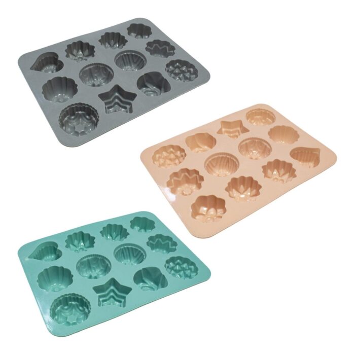 Molde de Silicona para Pasteles con Formas Variadas - 21×16×2.5 cm - Imagen 1