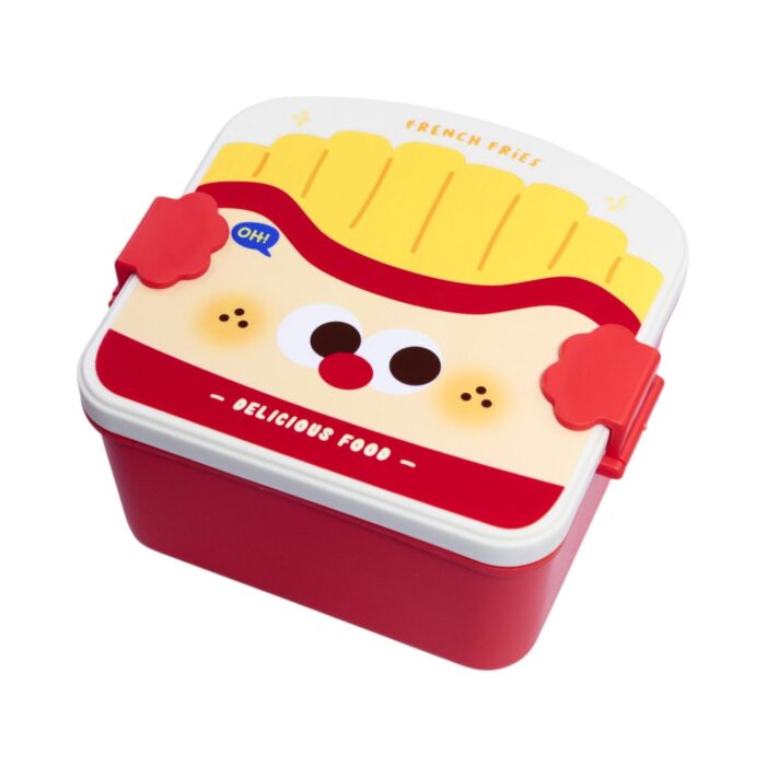 828bbb04-2049-43dc-aef9-5c32fffc7114-1.jpg 6824 Fiambrera Personalizada De Patatas Fritas (Incluye Tenedor Y Cuchara) 15,5*15,3*8,5 1000Ml - Imagen 3