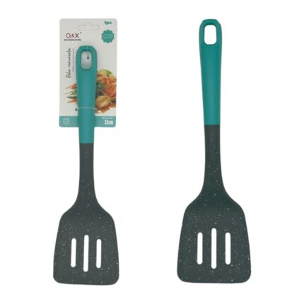 Espátula de plástico con diseño de puntos grises