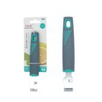 Rallador de limón con mango ergonómico en plástico gris