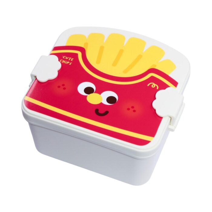 83fce320-5349-4015-8403-f8cfc7a18a20-1.jpg 6824 Fiambrera Personalizada De Patatas Fritas (Incluye Tenedor Y Cuchara) 15,5*15,3*8,5 1000Ml - Imagen 4