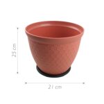 Maceta plastico 25 x 21 cm - Imagen 2