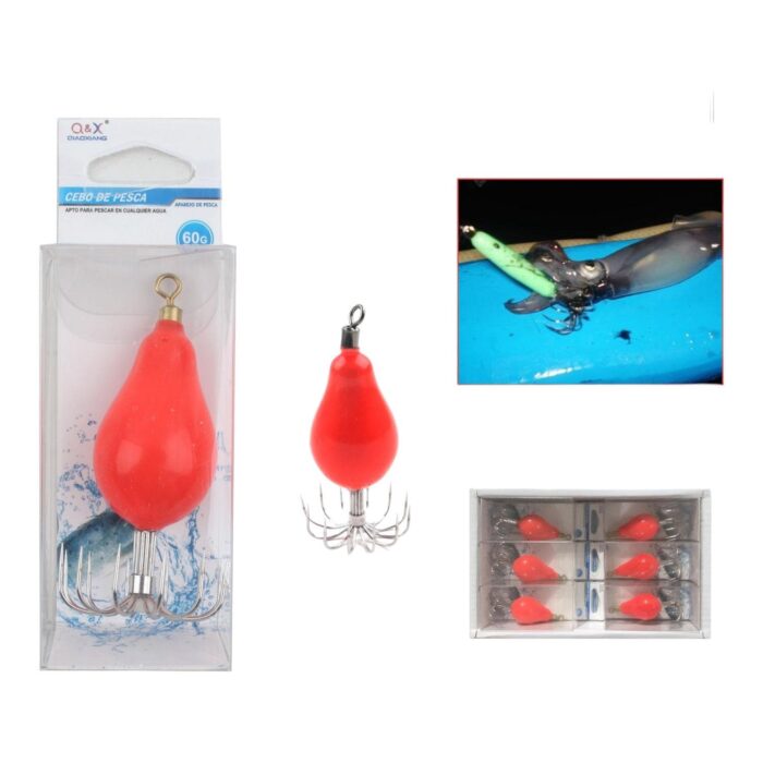 88c11eb1-09ed-498d-b58a-d3234dca744a.jpg Colgante De Plomo Luminoso De Cuero Con Gancho 60G - Imagen 1