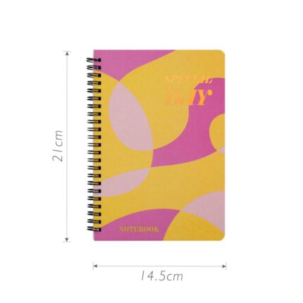 Cuaderno de espiral 21x14.5 cm