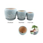 Juego de 3 macetas de cerámica modelo TX70040A9456 - Imagen 2