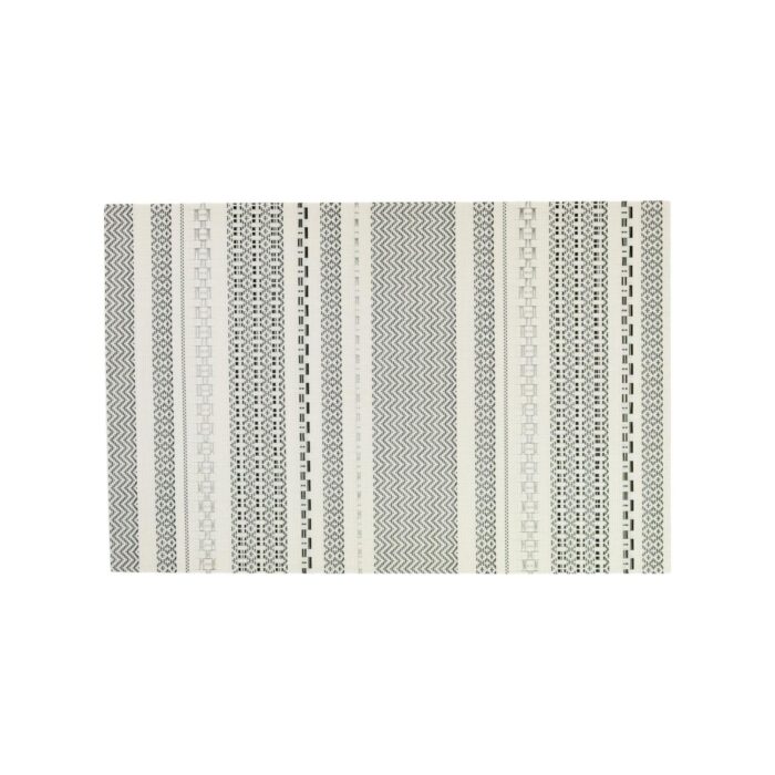 Set de 6 Individuales Rectangulares Zigzag con Acabado en Hilo Plateado (30x45 cm) - Imagen 5