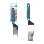 Cuchillo para tortas con mango plástico gris