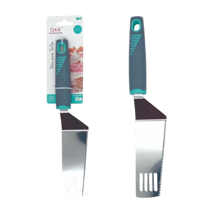 8e07f51e-86b3-4fa6-b56f-af9206e64c72-1.jpg Cuchillo para tortas con mango plástico gris - Imagen 1