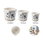 Juego de 3 macetas de cerámica modelo TX67351 - Imagen 2