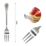 Tenedor para postre con diseno floral 6PCS - Imagen 2