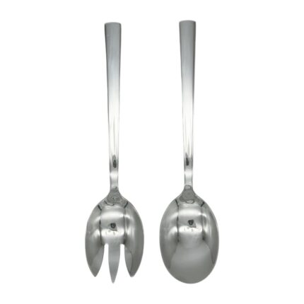 Set de tenedor y cuchara para ensalada con mango cuadrado 2PCS
