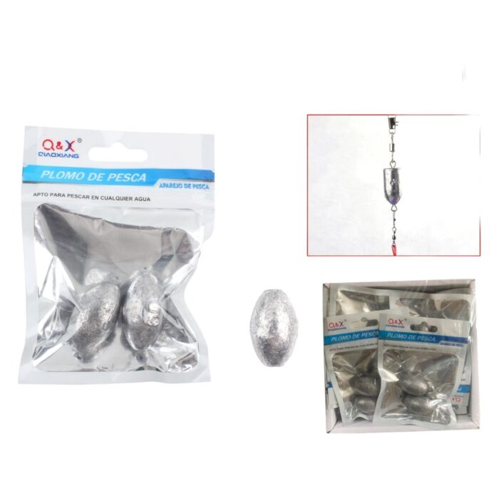 Colgante De Plomo Oliva 60G 2Pcs - Imagen 1