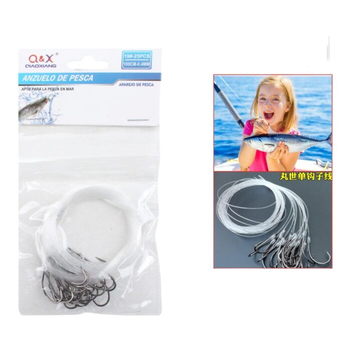 Con Hilo Gancho Maruse 19#-25 Gancho, 100Cm-0.4Mm - Imagen 1