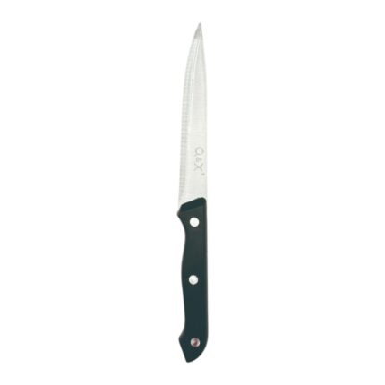 Juego de 2 cuchillos universales con mango negro