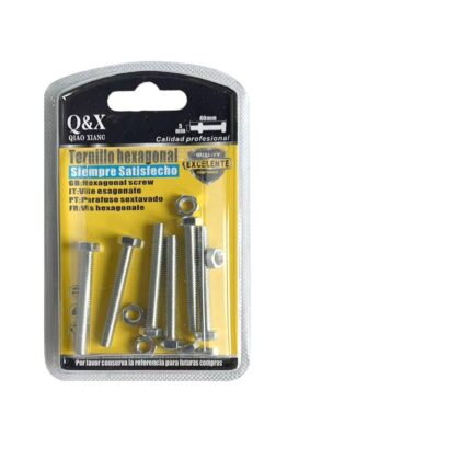 Perno Hexagonal 5*40 + Tuerca M5