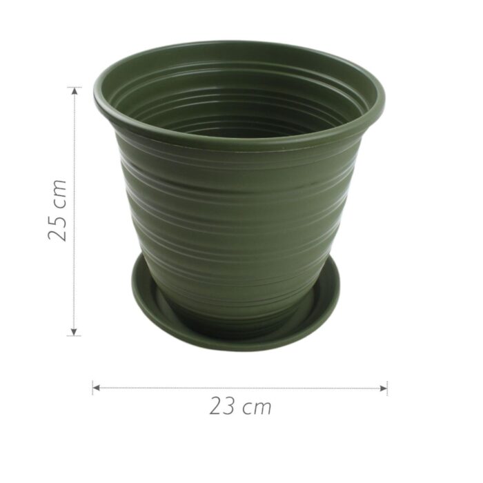 ZY1302 Maceta de plastico 25 x 25 x 23 cm - Imagen 2