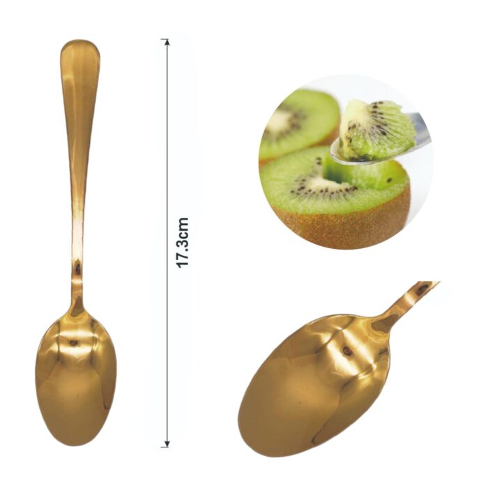 a1c038c9-3e08-47c3-aac2-7f4296c04329.jpg Cucharon grande para frutas con mango redondo de oro rosa 3PCS - Imagen 2