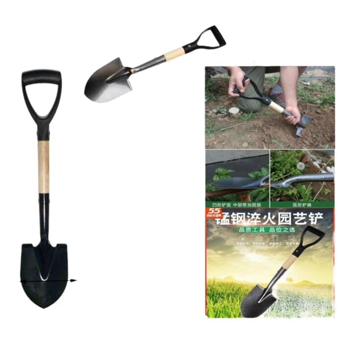 Pala Pequeña de Acero con Mango Mixto de Acero y Madera - Imagen 1