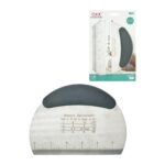 Espátula de acero inoxidable y TPR para ingredientes secos, 16*11.6CM