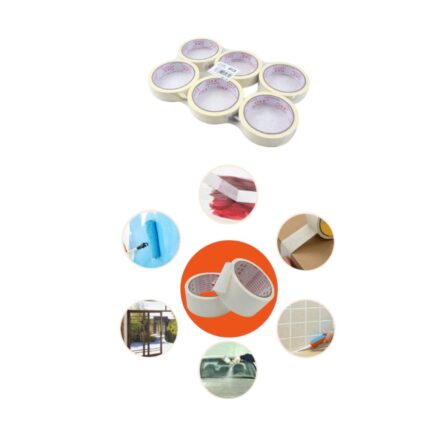 Cinta adhesiva masking tape 2.4 cm x 20 m para pintura y manualidades