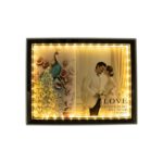 Marco de fotos horizontal Matrimonio 18x23cm (luz LED USB) - Imagen 4