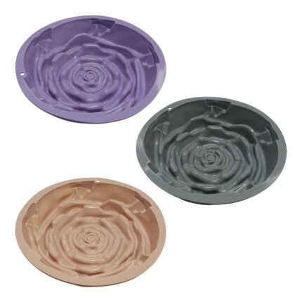 Moldes de Silicona Forma de Rosa 23.5×23.5×6.5 cm