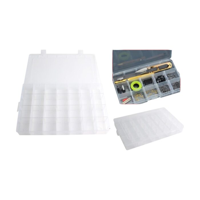 a78f6c7f-d107-4025-af43-2eeda23d8b24-1.jpg Caja De Plastico Desmontable De 28 Compartimentos 34,5*21,3*4,7 - Imagen 1