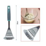 Prensa de patatas con mango ergonómico gris - Imagen 2