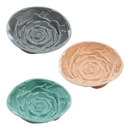 Molde de Silicona para Queque en Forma de Rosa - 23.5×8.5 cm
