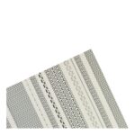 Set de 6 Individuales Rectangulares Zigzag con Acabado en Hilo Plateado (30x45 cm) - Imagen 9