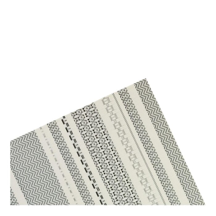 Set de 6 Individuales Rectangulares Zigzag con Acabado en Hilo Plateado (30x45 cm) - Imagen 9